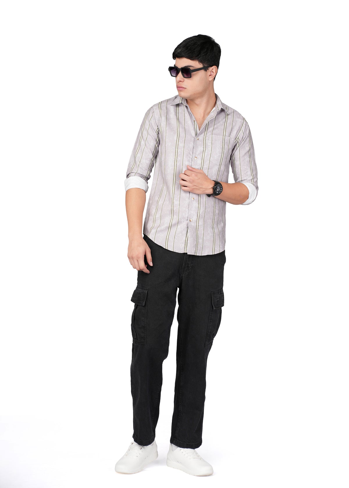 LIGHT GREY SMOKE STRIPE