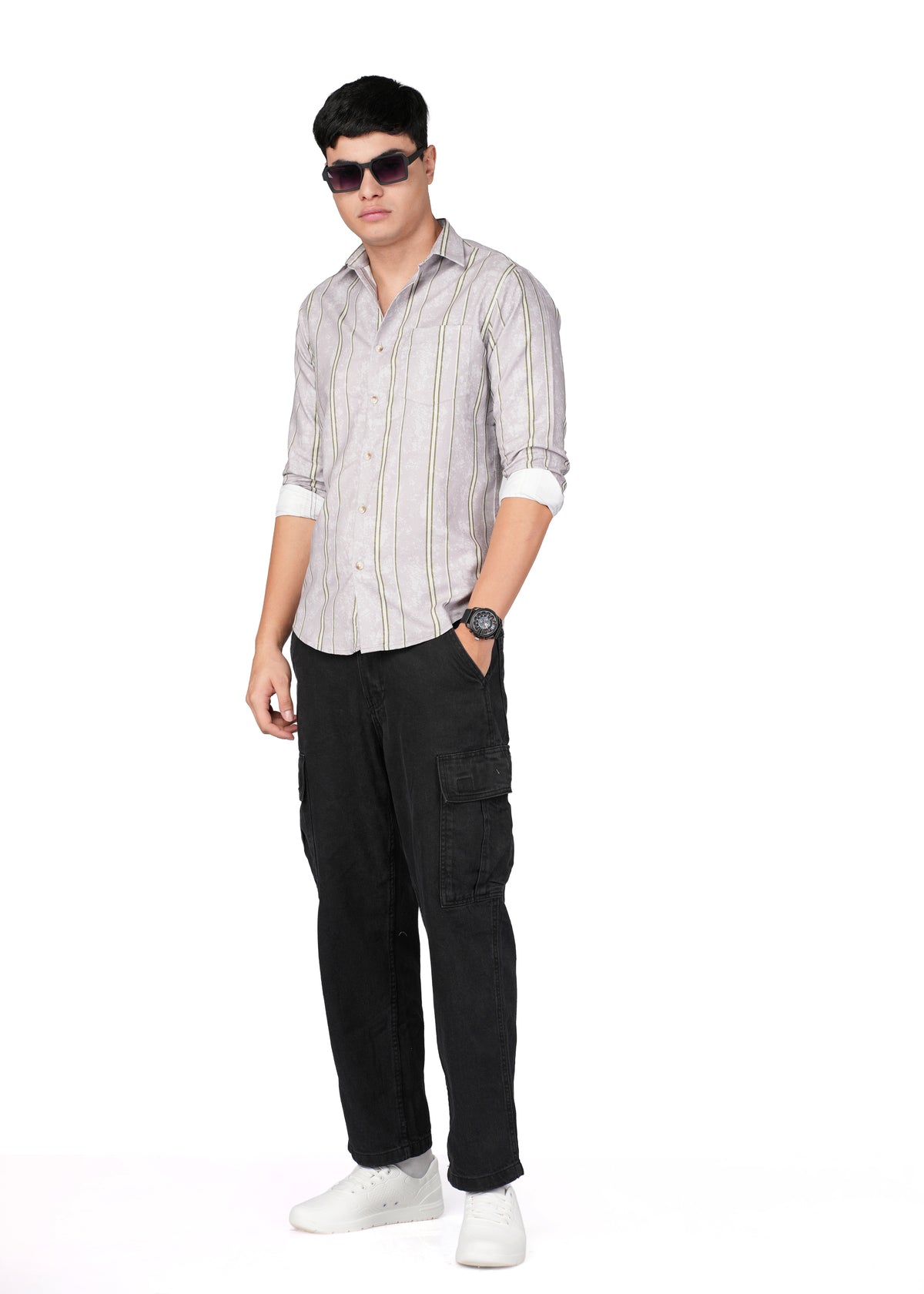 LIGHT GREY SMOKE STRIPE