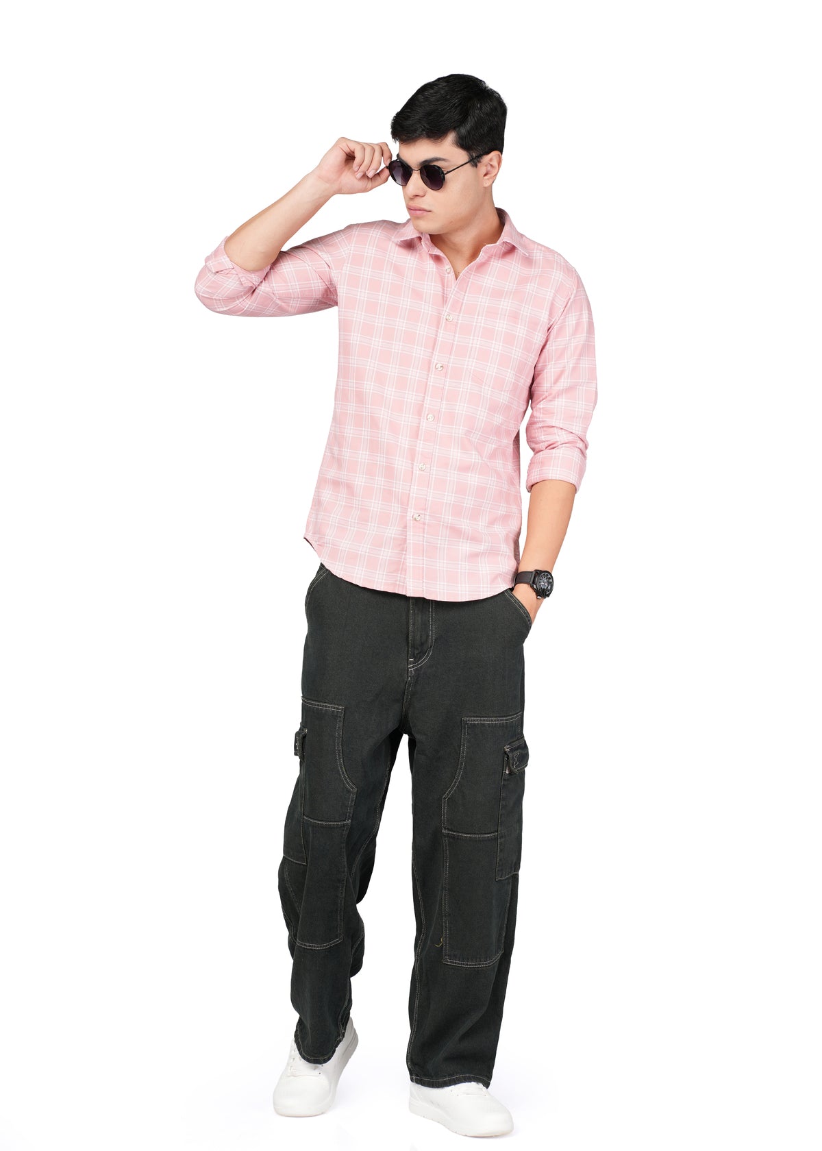 CASUAL PEACH CHECK