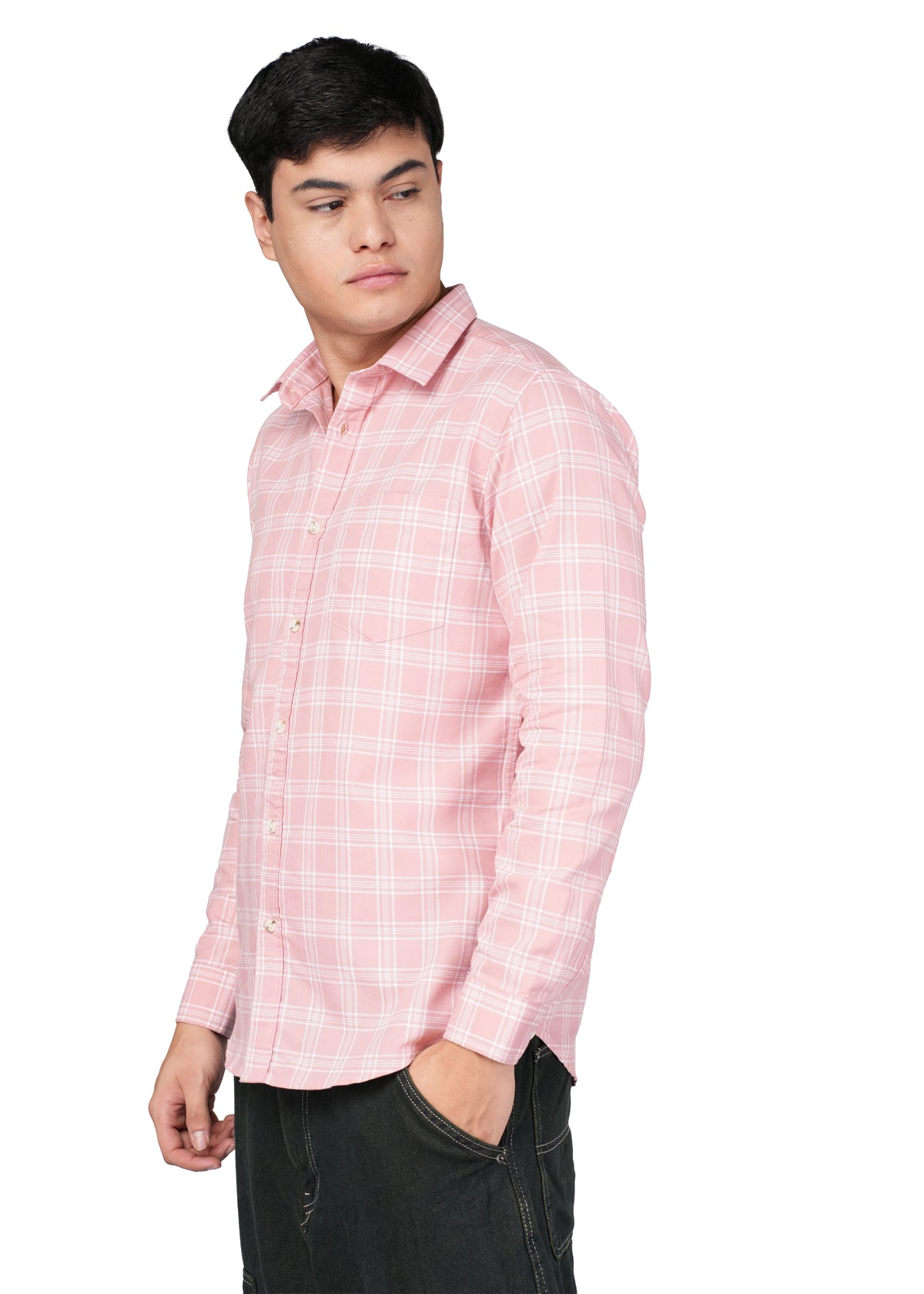 CASUAL PEACH CHECK