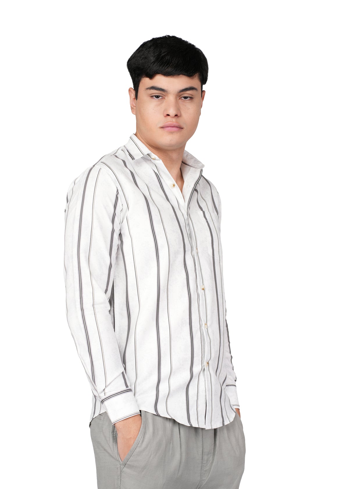 WHITE N BLUE SMOKE STRIPE