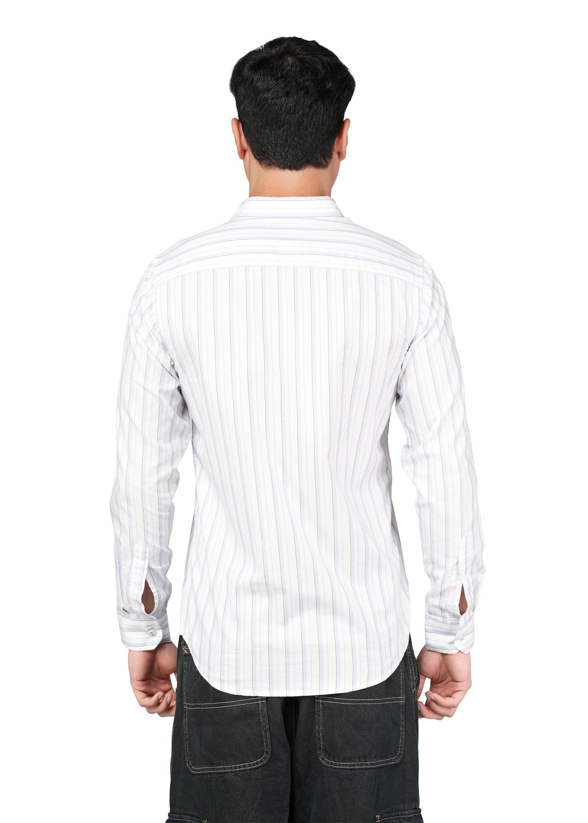WHITE N BLUE STRIPE