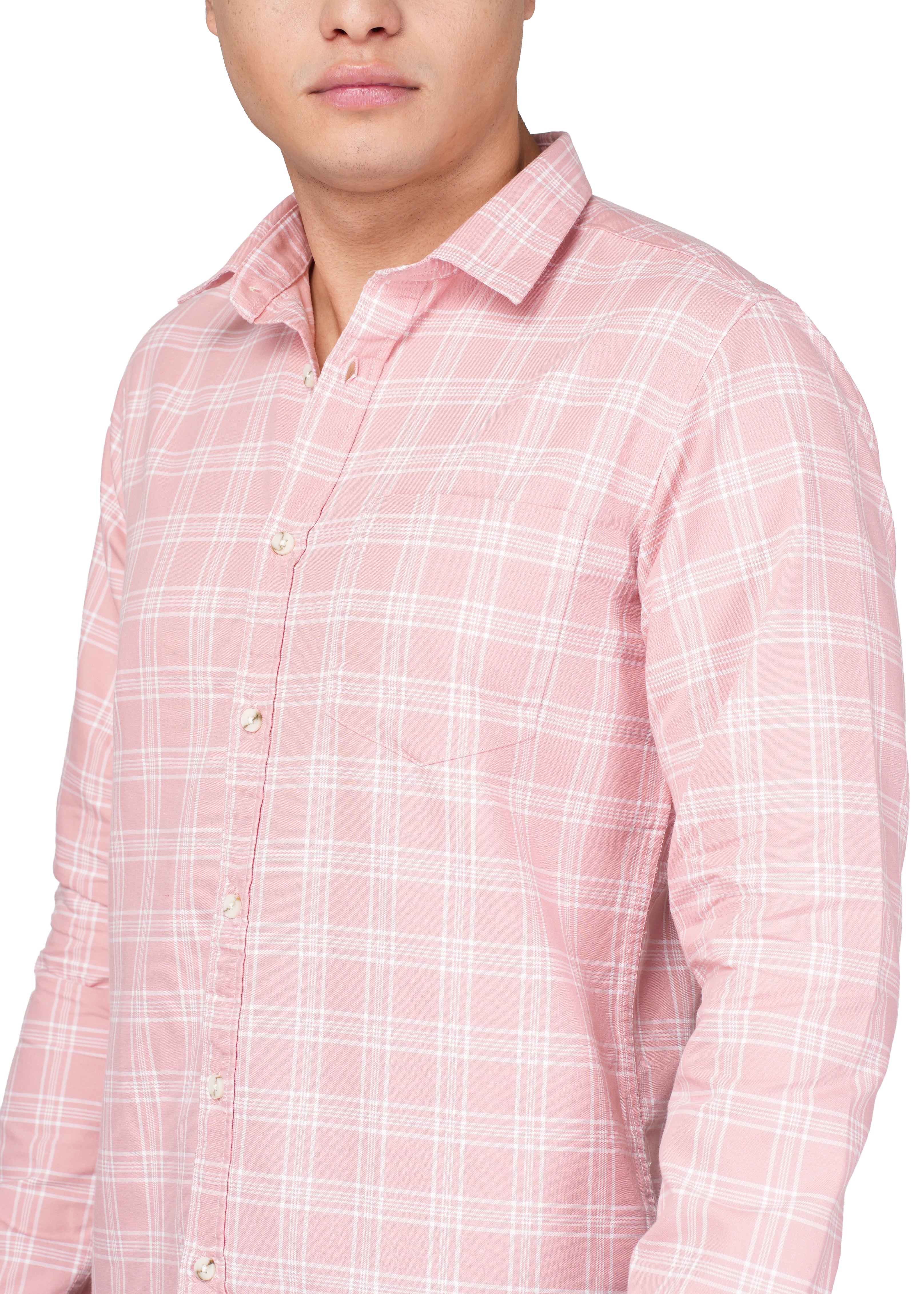 CASUAL PEACH CHECK