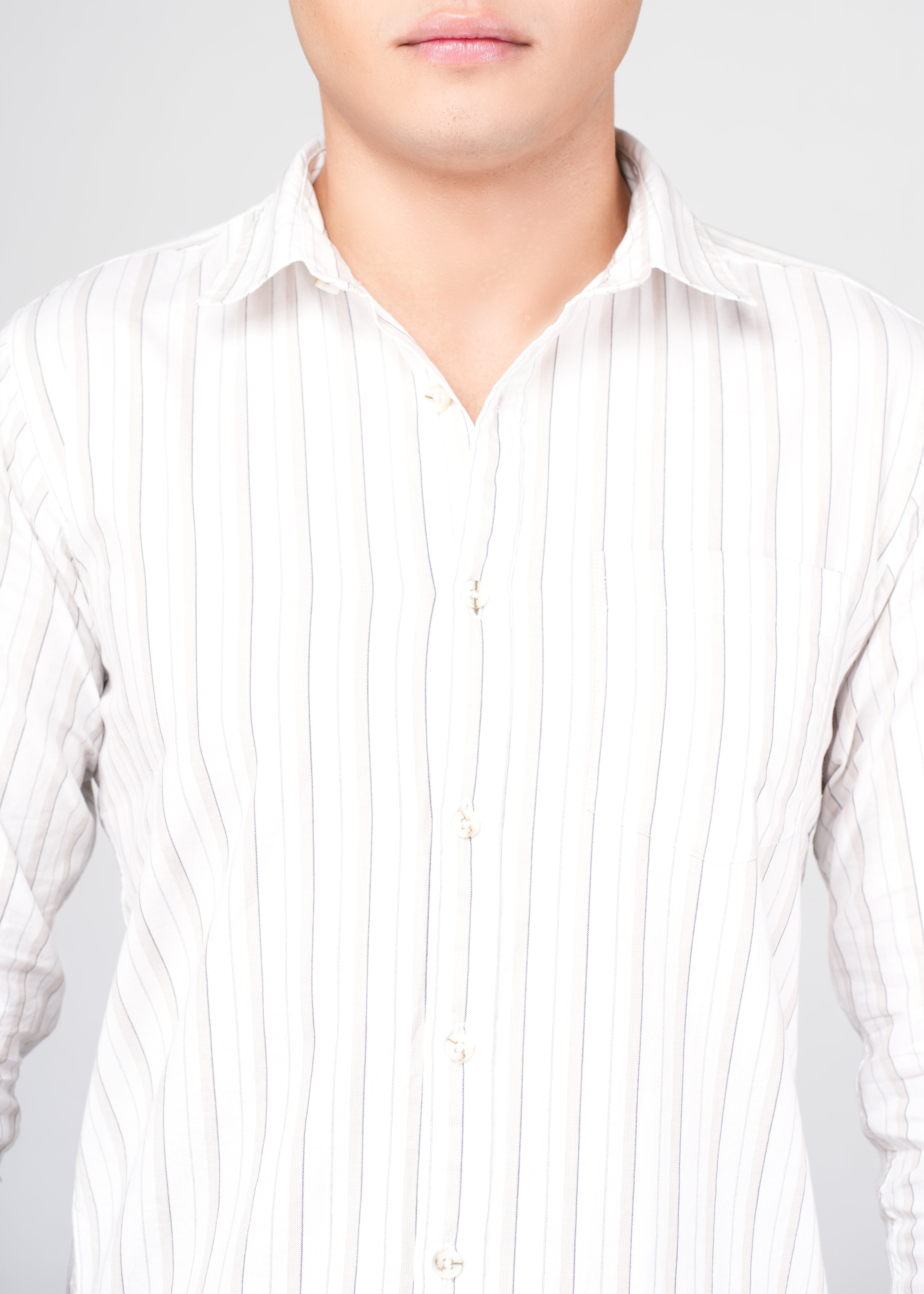 GREY N BROWN STRIPE