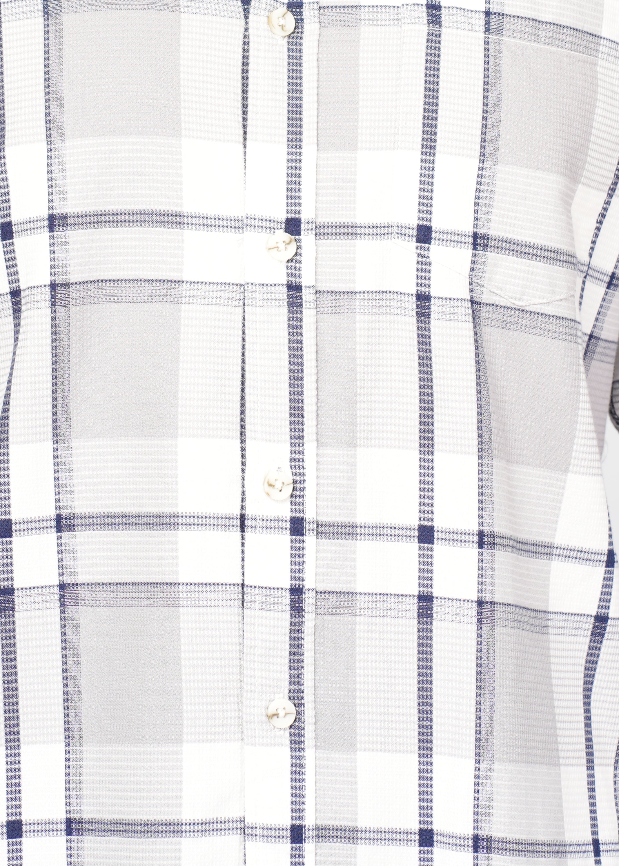 CASUAL CHECK WHITE N GREY