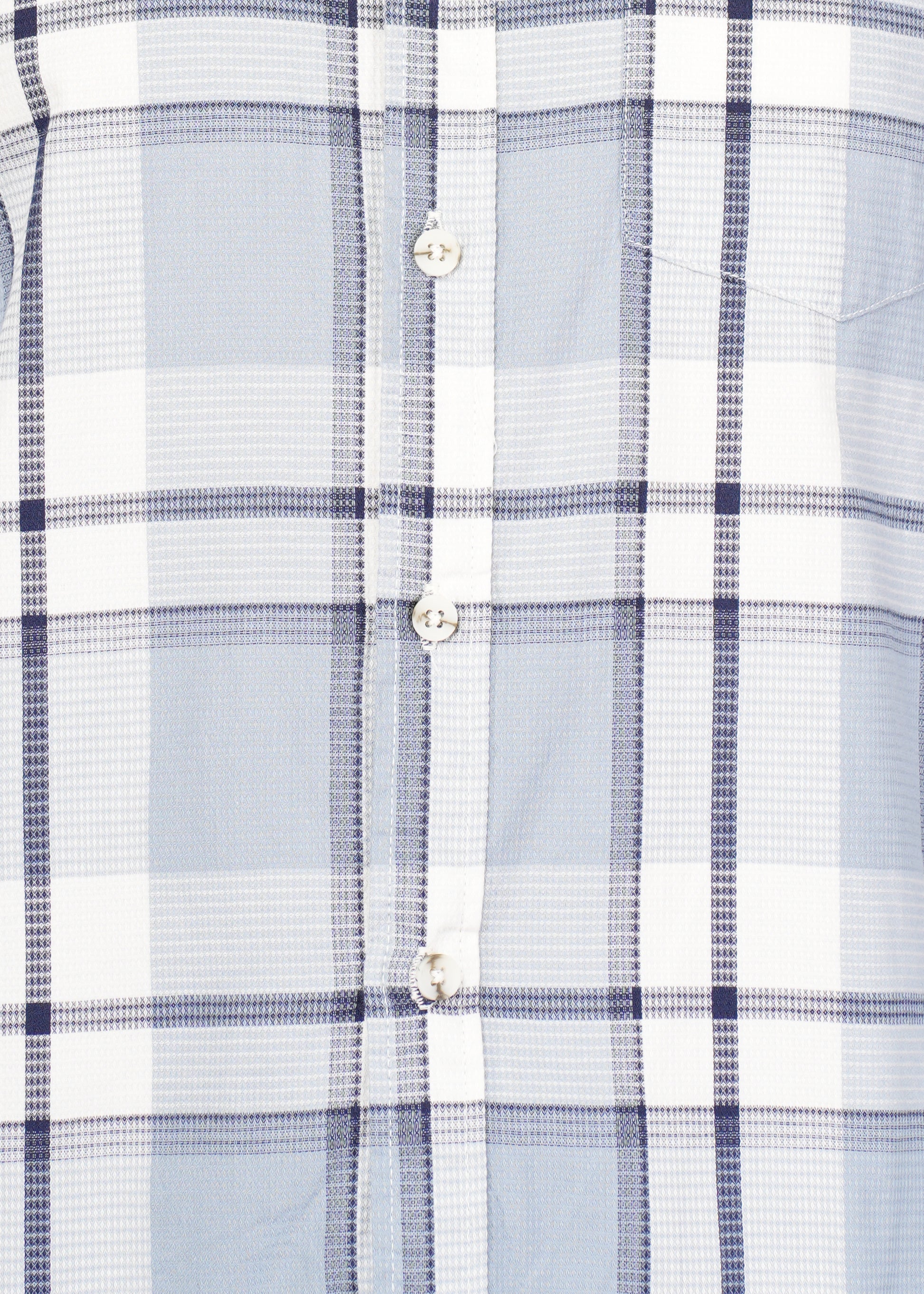 CASUAL CHECK WHITE N NAVY