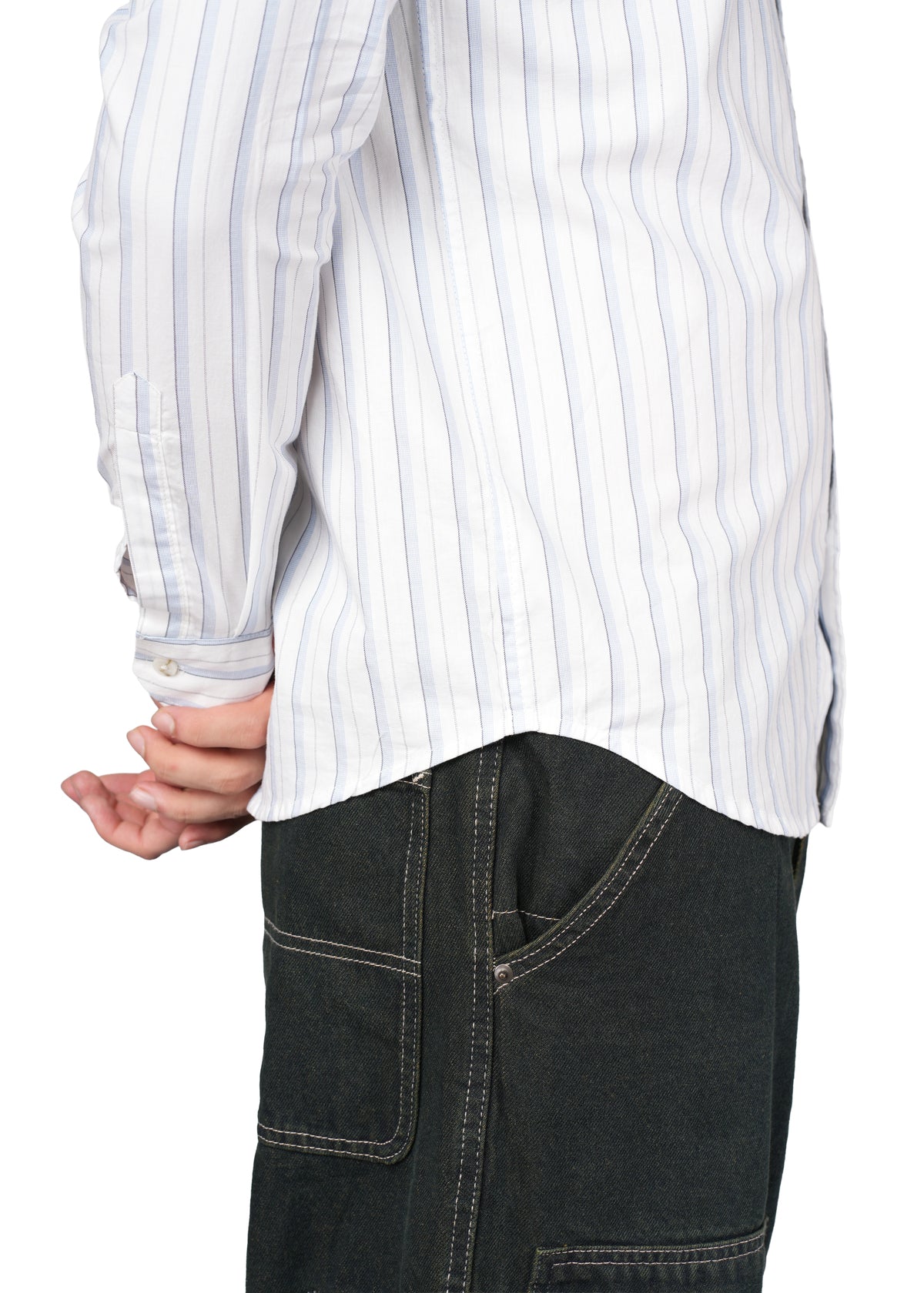 WHITE N BLUE STRIPE