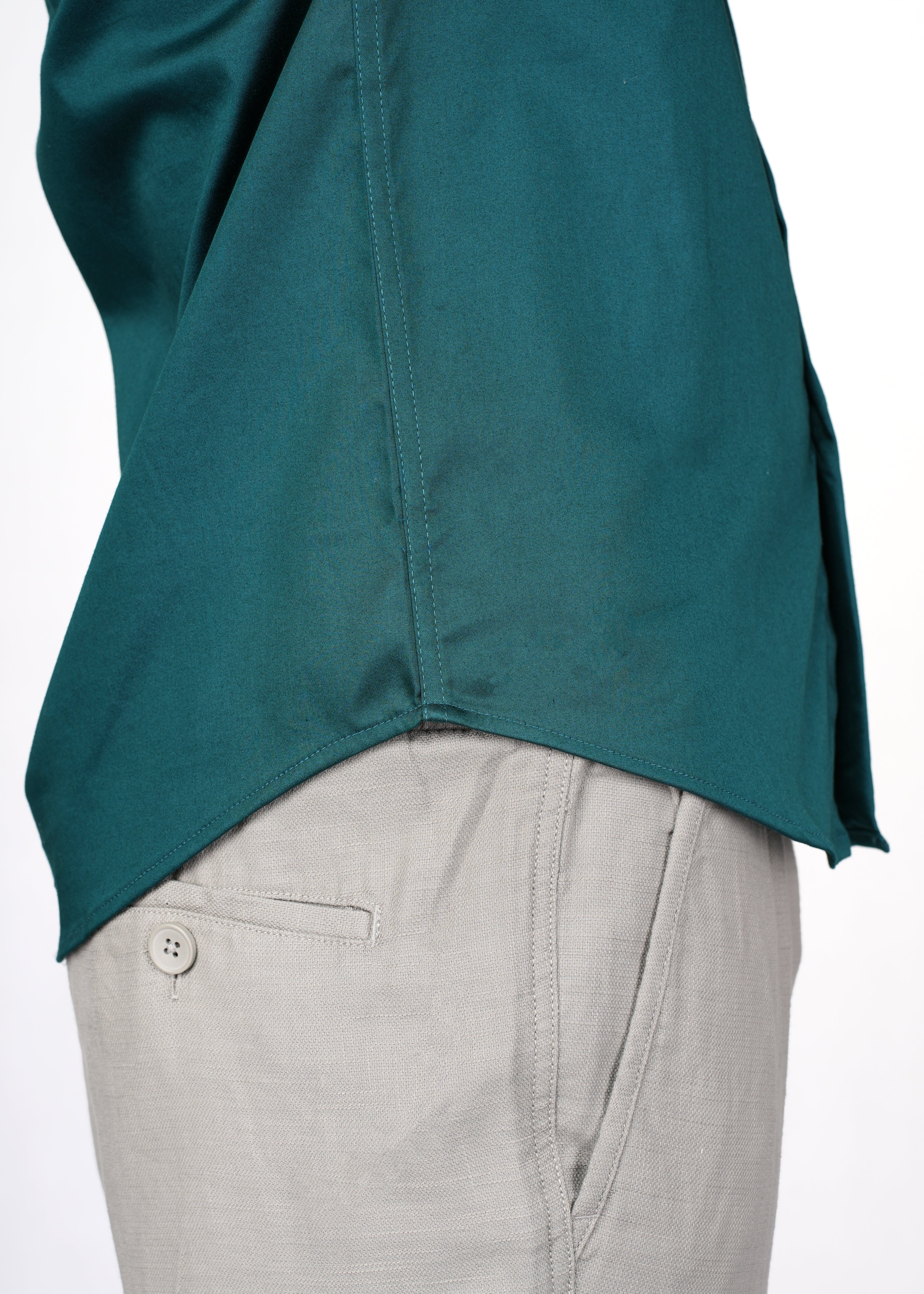 GREEN SATIN LYCRA