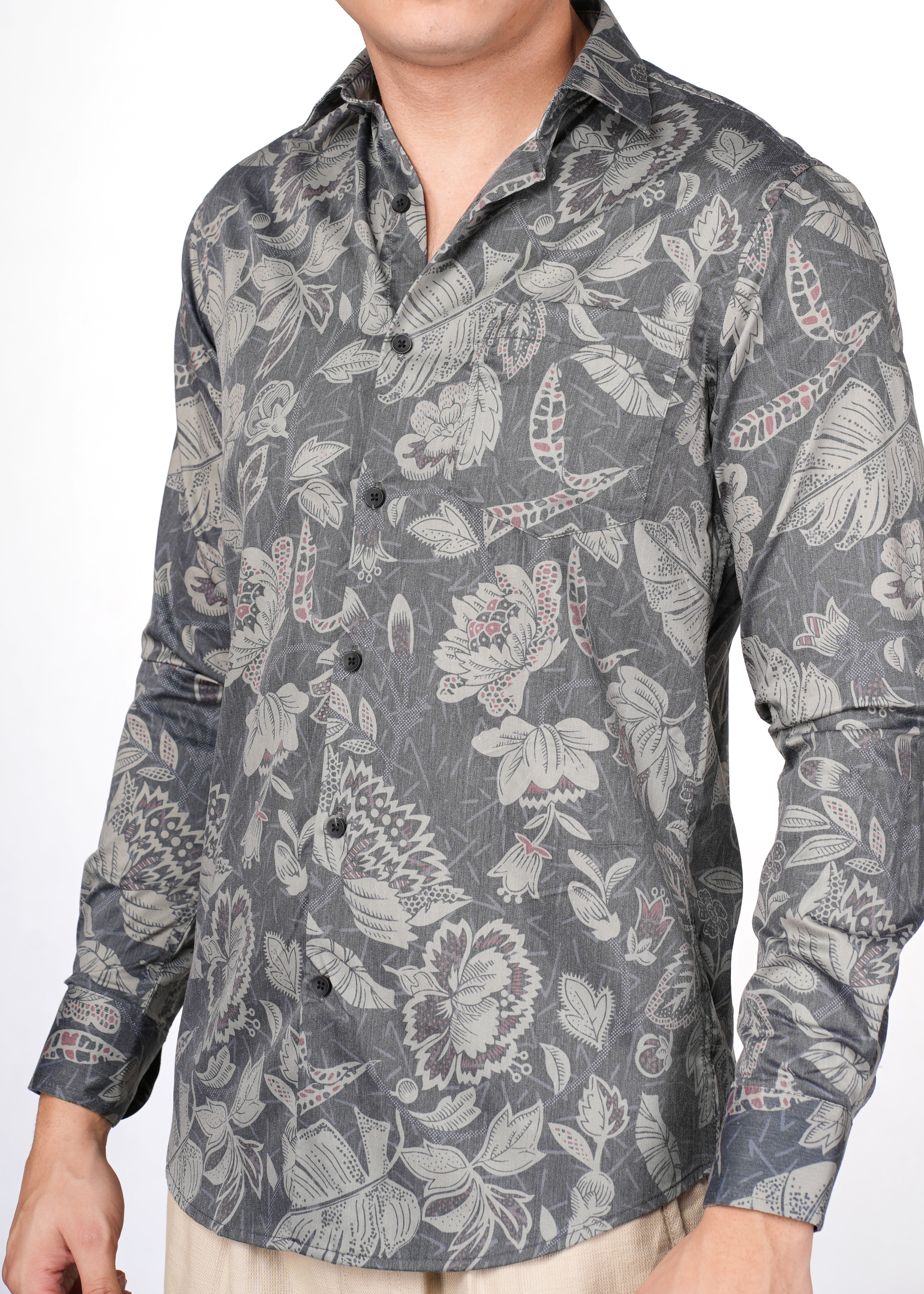GREY FLORAL