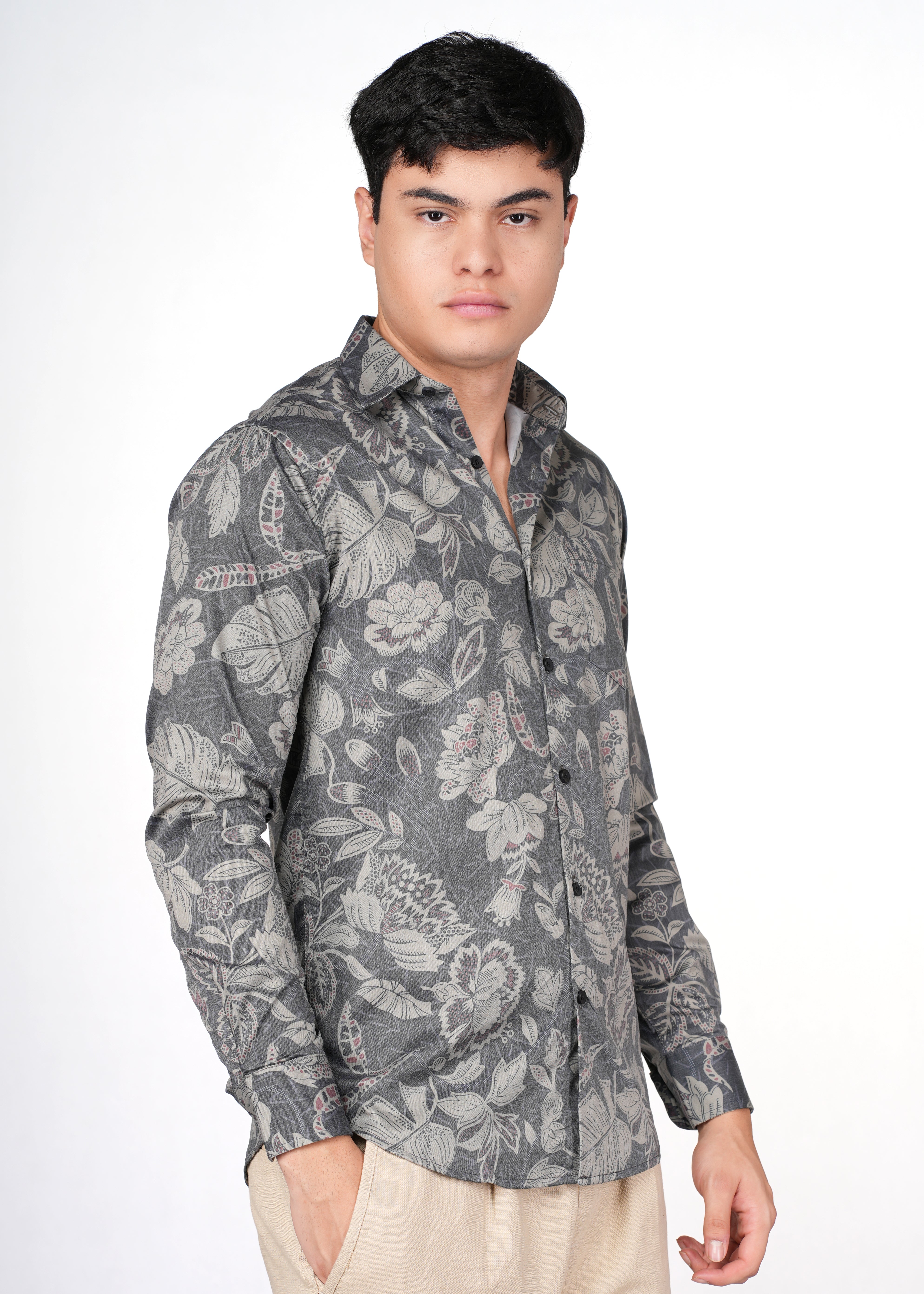 GREY FLORAL