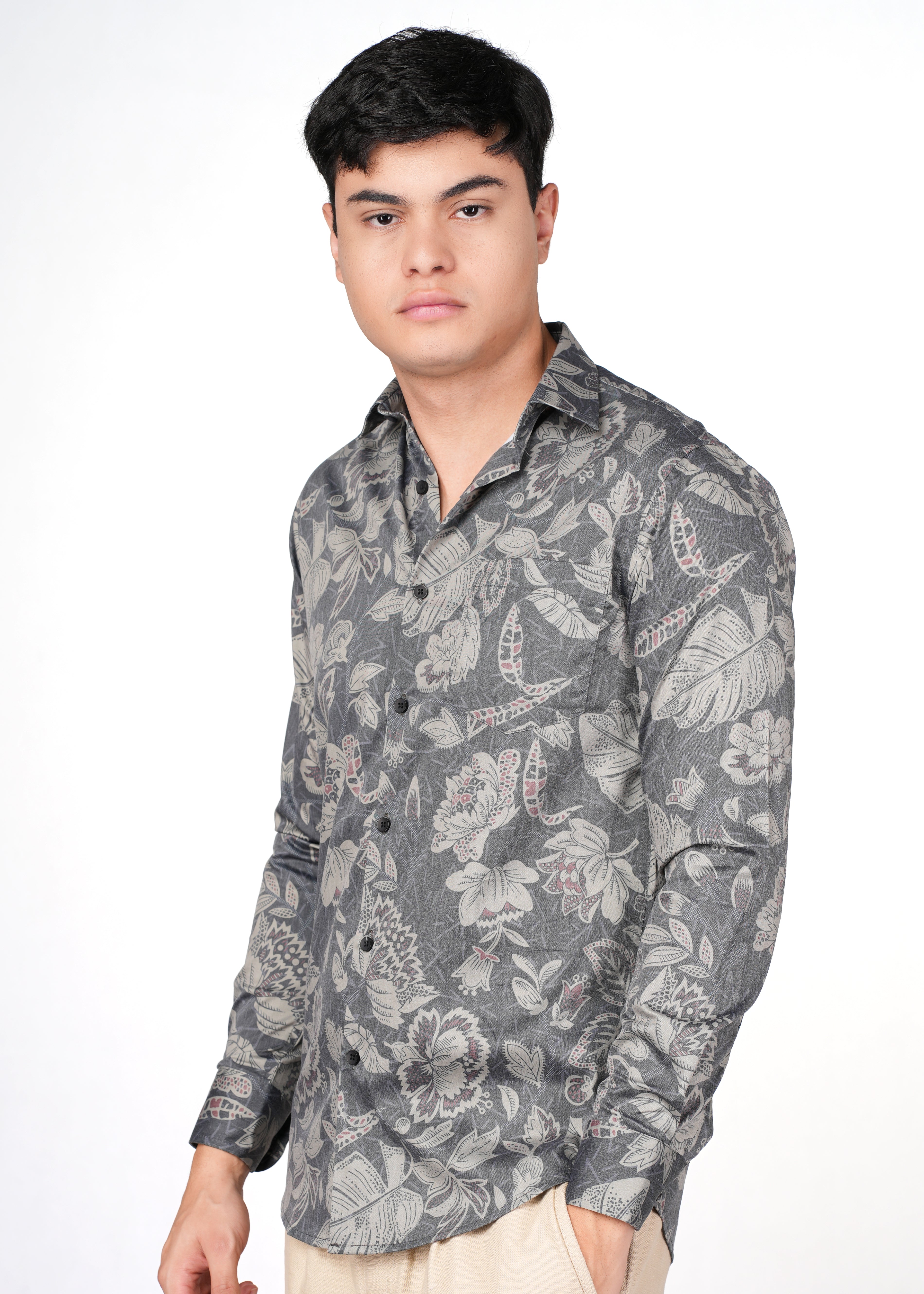 GREY FLORAL