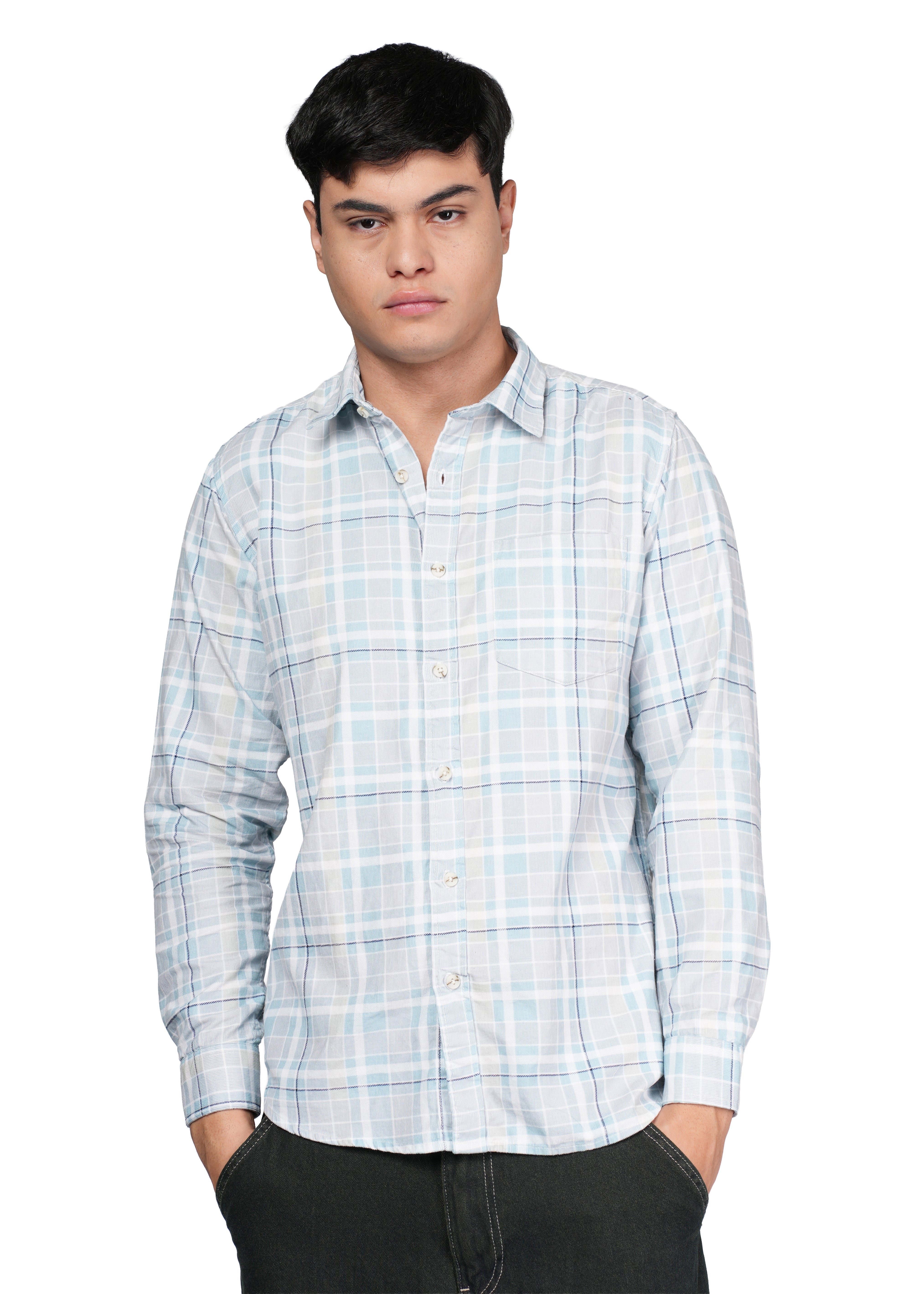 BLUE N WHITE CHECK