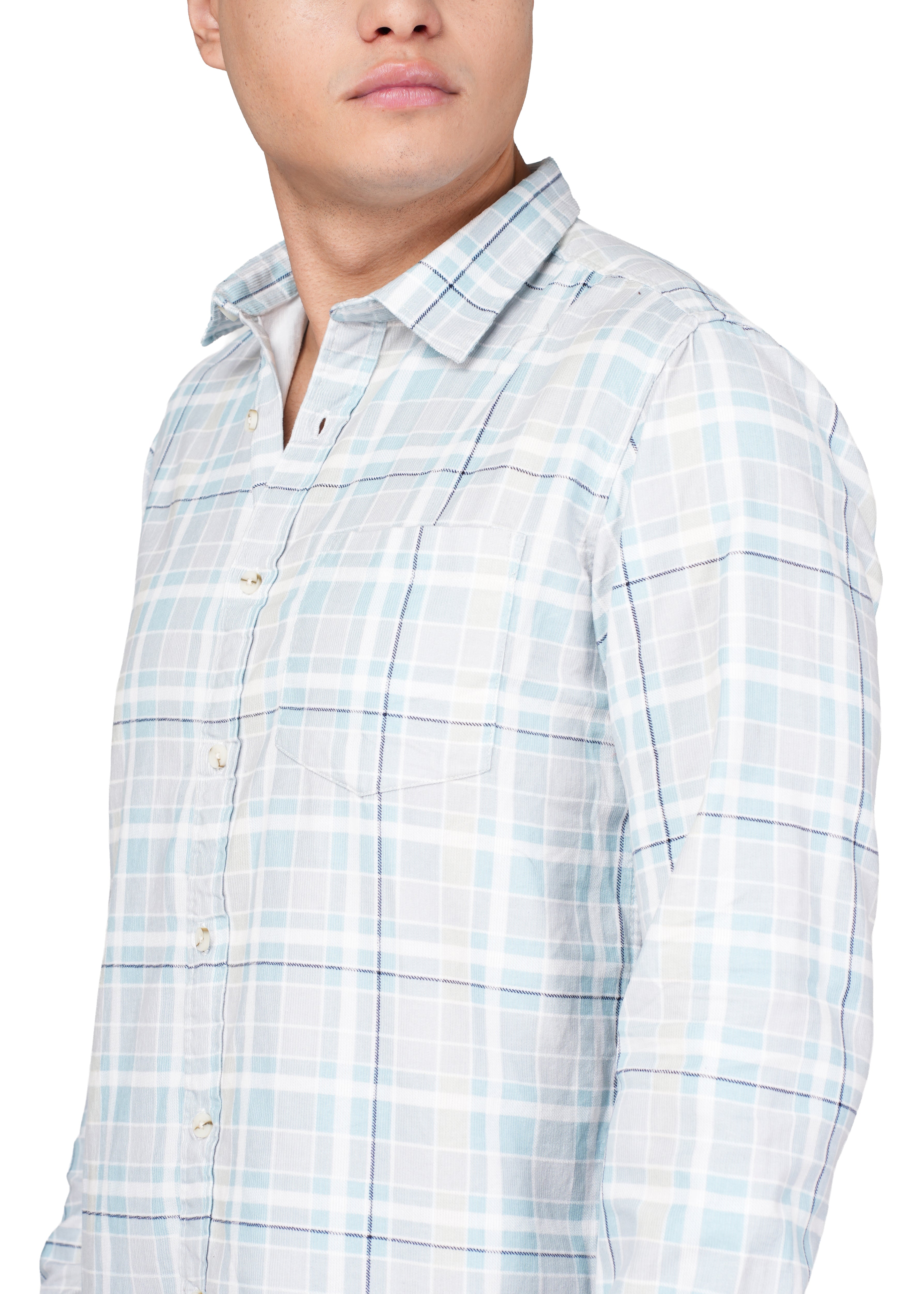 BLUE N WHITE CHECK