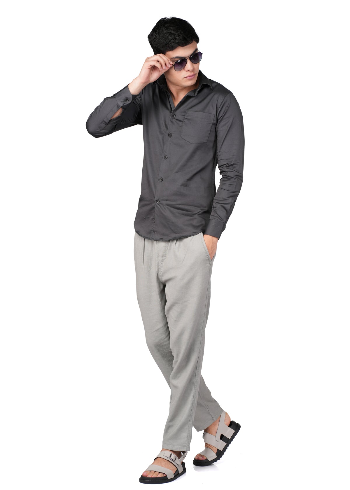DARK GREY STAIN LYCRA