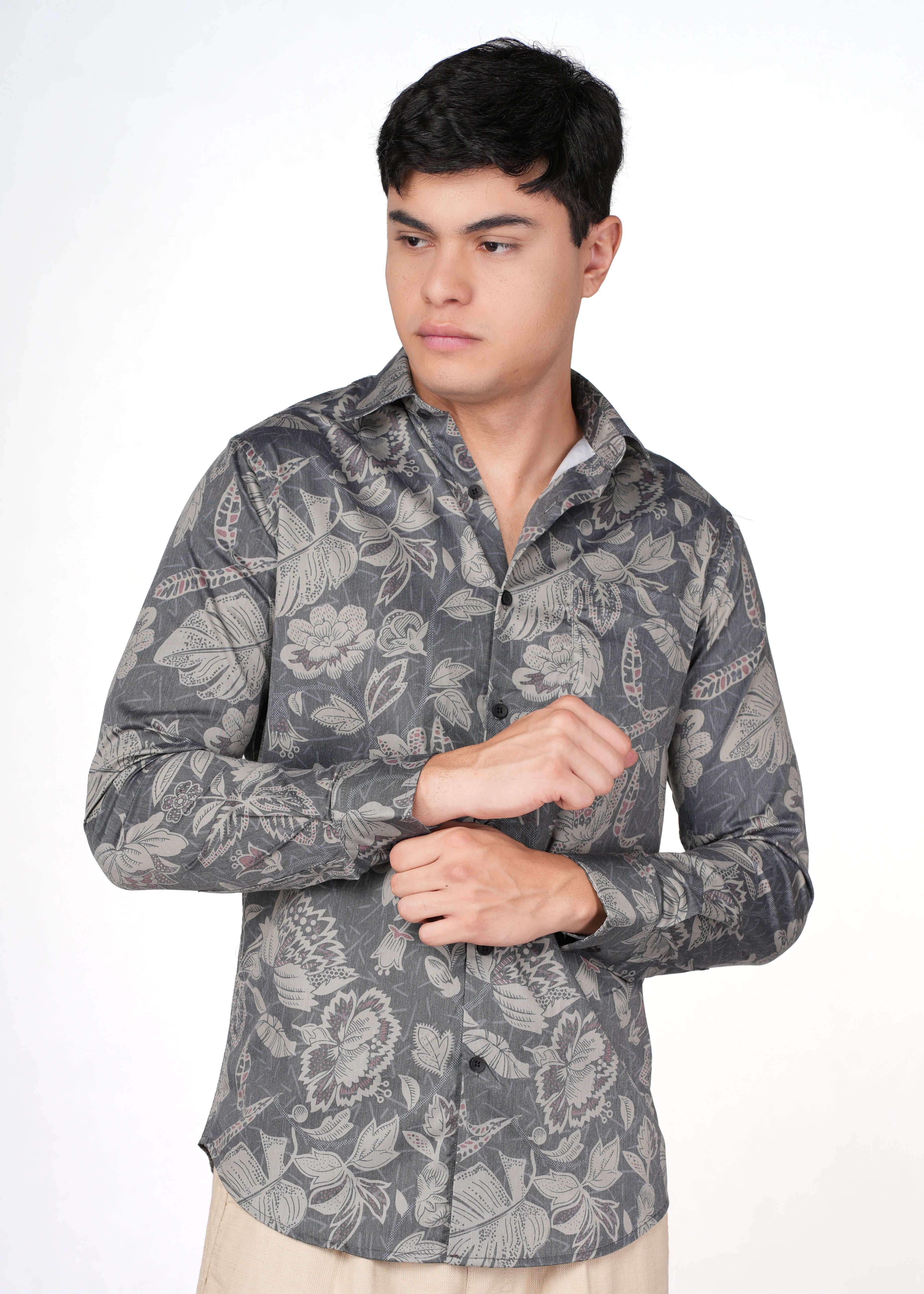 GREY FLORAL