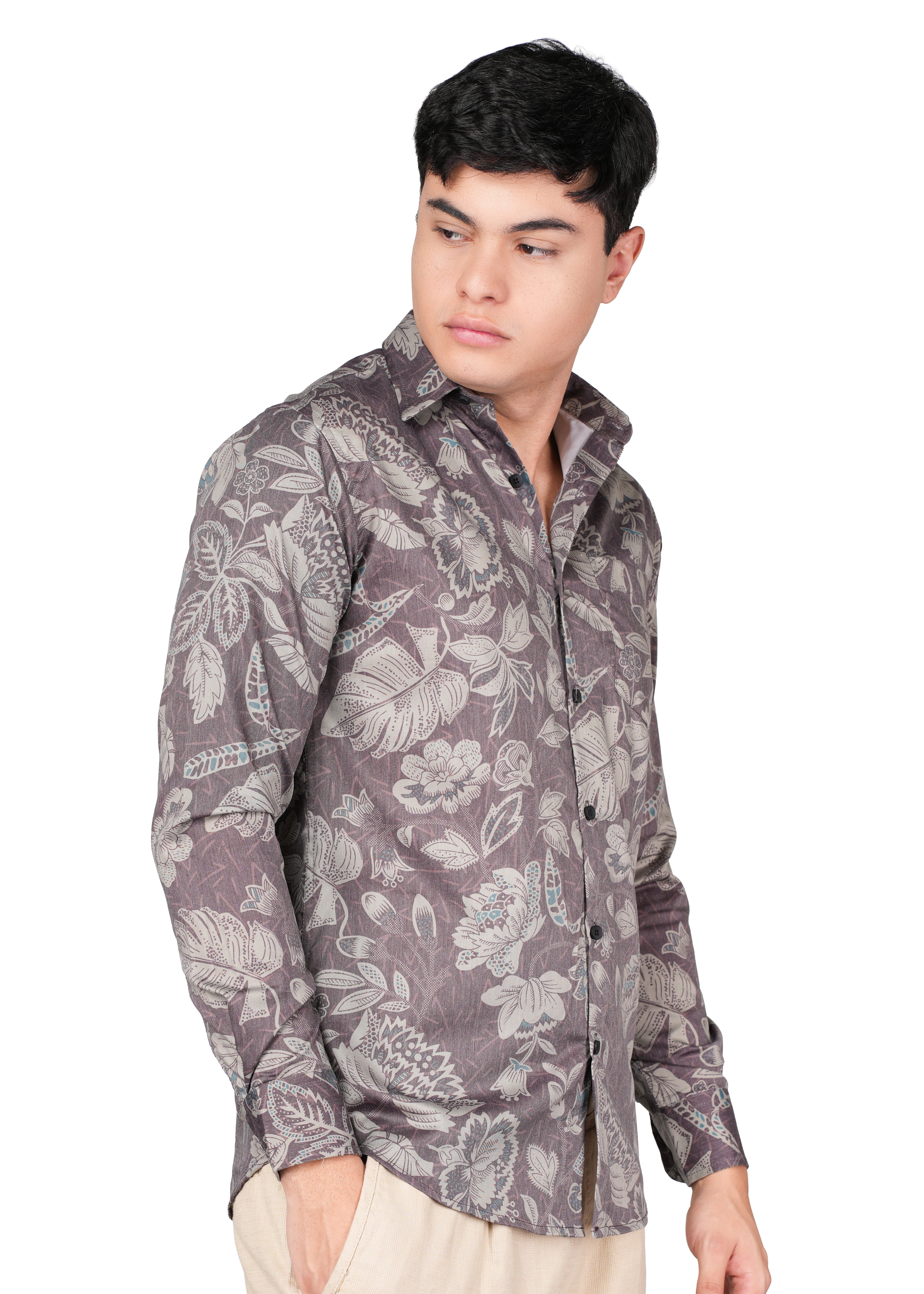 BROWN FLORAL