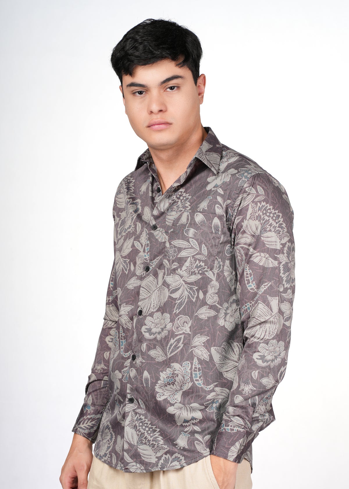 BROWN FLORAL