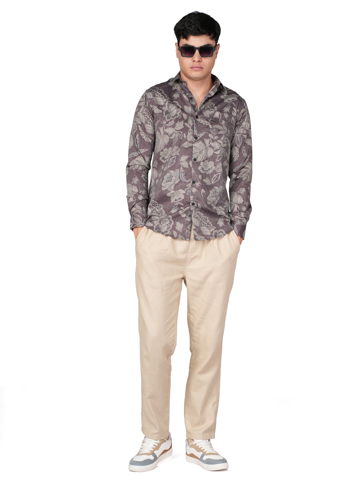 BROWN FLORAL